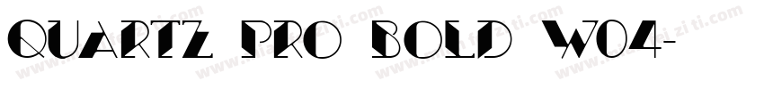 Quartz Pro Bold W04字体转换